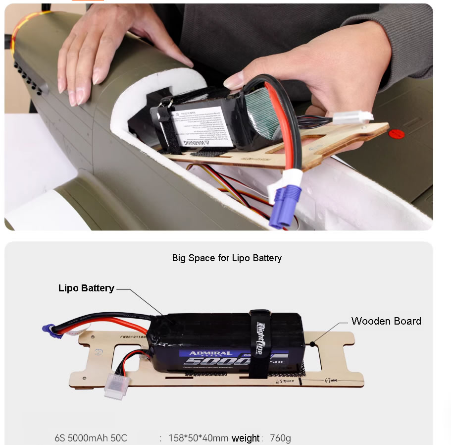 FlightLine P-51D Mustang 1600mm (63 inch) Wingspan - PNP RC Airplane