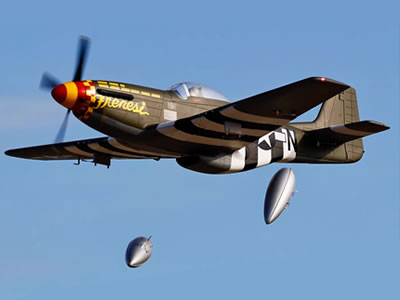 FlightLine P-51D Mustang 1600mm (63 inch) Wingspan - PNP RC Airplane