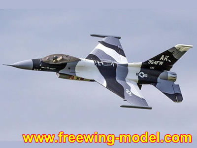 Freewing F-16 V3 70mm Artic Camo Fighting Falcon EDF Jet - PNP RC Airplane