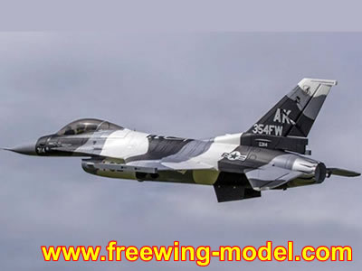Freewing F-16 V3 70mm Artic Camo Fighting Falcon EDF Jet - PNP RC Airplane