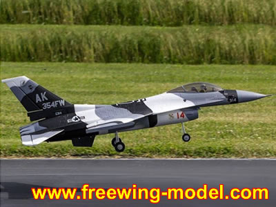 Freewing F-16 V3 70mm Artic Camo Fighting Falcon EDF Jet - PNP RC Airplane