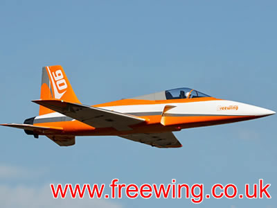 Freewing Zeus  90mm EDF Sport 6S Orange PNP Jet RC Airplane